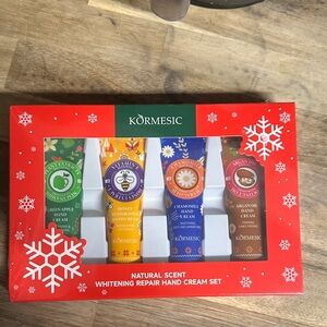 KORMESIC Holiday Hand Cream Set - Green Apple, Honey, Chamomile, Argan Oil